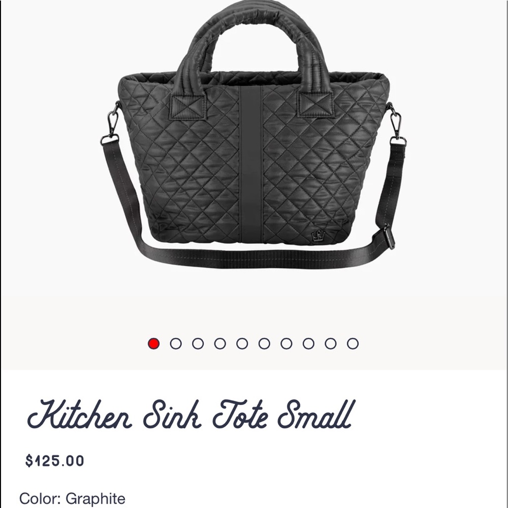 Oliver Thomas Kitchen Sink Tote Small in Graphite